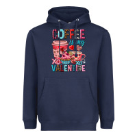 Navy Coffee is my Valentine Valentine's Day Heavyweight Hoodie - HowdyJamesFarm