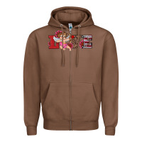 Chestnut valentine's day cupid sunflowers love Zipper Hoodie - RanaPortraitStore