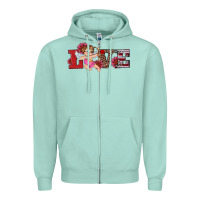 Seafoam valentine's day cupid sunflowers love Zipper Hoodie - RanaPortraitStore