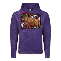 Cloud Purple christmas highland cow Vintage Hoodie - BarkalooDesign