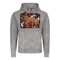 Cloud Rock christmas highland cow Vintage Hoodie - BarkalooDesign