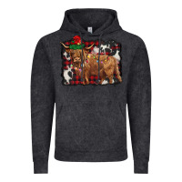 Vintage Black christmas highland cow Vintage Hoodie - BarkalooDesign