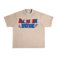 French Oak american dude Urban Heavy Tee - MaliasSmallBusiness