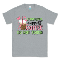 Heather Grey emotional support coffee do not touch Classic Tee - MaliasSmallBusiness