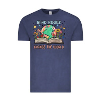 Vintage Denim book lover Vintage Tee - MaliasSmallBusiness