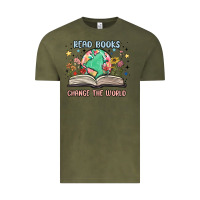 Vintage Olive book lover Vintage Tee - MaliasSmallBusiness