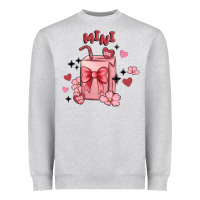 Heather Grey mini coffee cups Heavyweight Sweatshirt - MaliasSmallBusiness