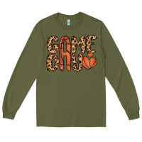 Army Green game day basketball Long Sleeve Tee - MaliasSmallBusiness