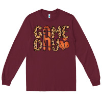 Burgundy game day basketball Long Sleeve Tee - MaliasSmallBusiness