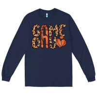 Navy game day basketball Long Sleeve Tee - MaliasSmallBusiness