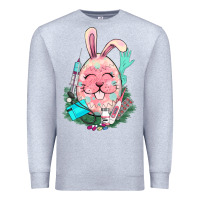 Heather Grey Easter egg Nurse Easter Day Premium Sweatshirt - HowdyJamesFarm