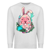 Oatmeal Heather Easter egg Nurse Easter Day Premium Sweatshirt - HowdyJamesFarm