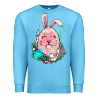 Ocean Blue Easter egg Nurse Easter Day Premium Sweatshirt - HowdyJamesFarm