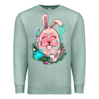 Seafoam Easter egg Nurse Easter Day Premium Sweatshirt - HowdyJamesFarm