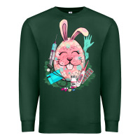 Sports Green Easter egg Nurse Easter Day Premium Sweatshirt - HowdyJamesFarm