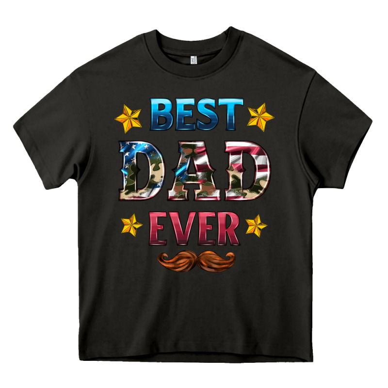Best Dad Ever Heavy Core Tee by HRA Design Shop | Teevron