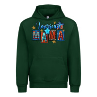 Forest Green American mama Mother's Day Urban Hoodie - FaDigitalArtStudio