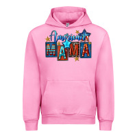 Fuchsia Pink American mama Mother's Day Urban Hoodie - FaDigitalArtStudio