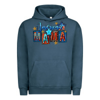 Pigment Midnight Navy American mama Mother's Day Urban Hoodie - FaDigitalArtStudio