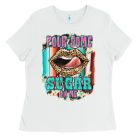 White Pour Some Sugar On Me Ladies Tee - JahusDesignShop