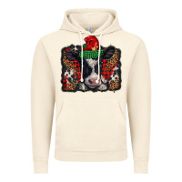 Vintage Artic christmas black and white baby cow Vintage Hoodie - BarkalooDesign