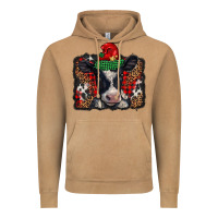 Vintage Camel christmas black and white baby cow Vintage Hoodie - BarkalooDesign