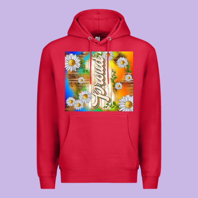 Proud With Daisies Premium Hoodie Designed By Tumblerdesignbyshophia