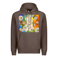 Coffee proud with daisies Premium Hoodie - TumblerDesignByShophia