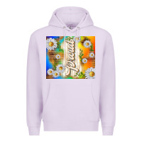 Lilac proud with daisies Premium Hoodie - TumblerDesignByShophia