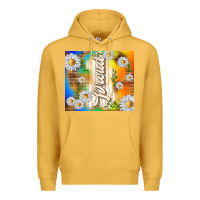 Mustard proud with daisies Premium Hoodie - TumblerDesignByShophia