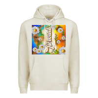 Oatmeal Heather proud with daisies Premium Hoodie - TumblerDesignByShophia