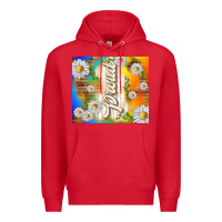 Red proud with daisies Premium Hoodie - TumblerDesignByShophia