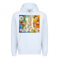 White proud with daisies Premium Hoodie - TumblerDesignByShophia