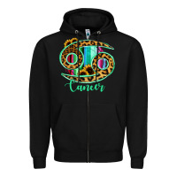 Black Cancer Zodiac Zipper Hoodie - Bettercallsaul