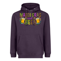 Plum mardi gras and beer hjf Heavyweight Hoodie - HowdyJamesFarm