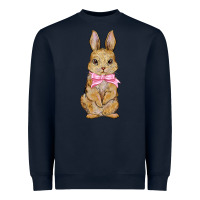 Navy Easter rabbit Heavyweight Sweatshirt - NancyCooperArtShop