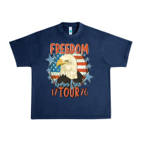 Navy freedom born free tour 1776 Urban Heavy Tee - MaliasSmallBusiness