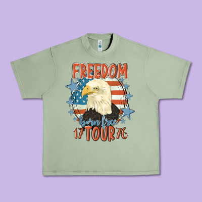 Freedom Born Free Tour 1776 Urban Heavy Tee Designed By Maliassmallbusiness
