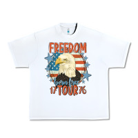 White freedom born free tour 1776 Urban Heavy Tee - MaliasSmallBusiness