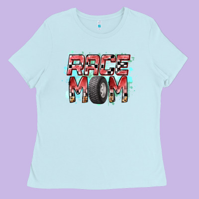 Race Mom Ladies Tee Designed By Racoondesign