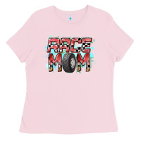 Bubblegum Pink Race Mom Ladies Tee - RacoonDesign