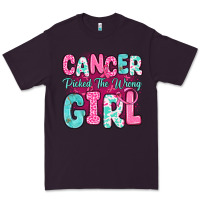 Plum cancer picked the wrong girl Premium Tee - JahusDesignShop