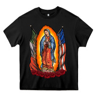 Black our lady Heavy Core Tee - RacoonDesign