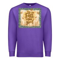 Purple i'm a fall kinda girl Premium Sweatshirt - TumblerDesignByShophia