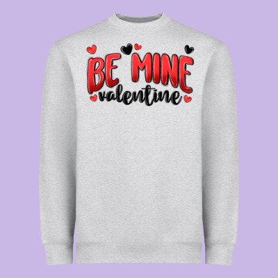 Be Mine Valentine Heavyweight Sweatshirt Designed By Maliassmallbusiness