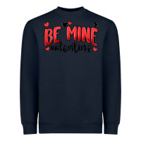 Navy be mine valentine Heavyweight Sweatshirt - MaliasSmallBusiness