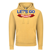 Vintage Mustard Let's Go Brandon Vintage Hoodie - Jasminsmagicworld