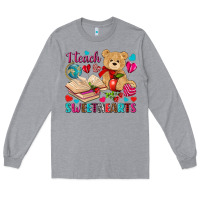 Heather Grey i teach sweethearts Long Sleeve Tee - NancyCooperArtShop