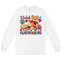 White i teach sweethearts Long Sleeve Tee - NancyCooperArtShop