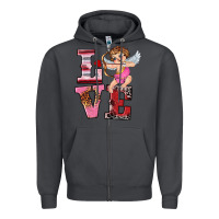 Smoke valentine's day cupid love Zipper Hoodie - RanaPortraitStore